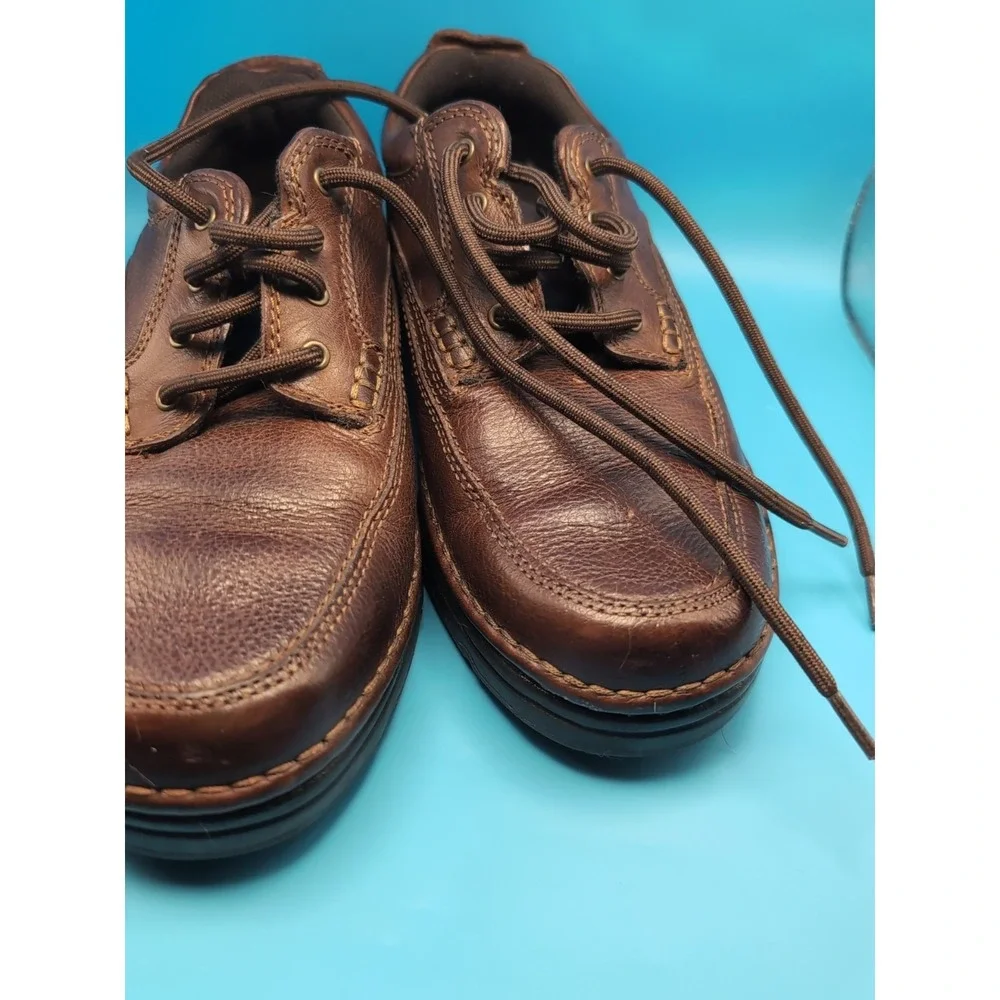 MEN'S G.H. BASS BROWN‎ LEATHER WALKING  SHOES SIZE 8M